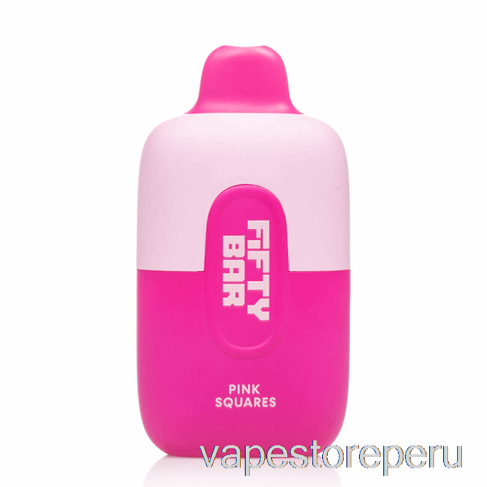 Vape Sin Nicotina Peru Cincuenta Bar 6500 Cuadrados Rosa Desechables